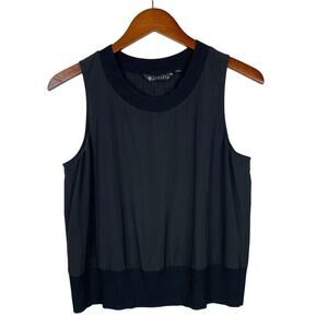 Athleta Zephyr Shell Tank Top Black Sleeveless Women's S